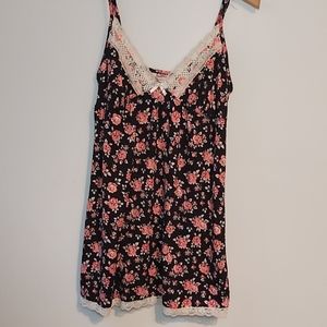 Super soft cotton and lace floral night gown